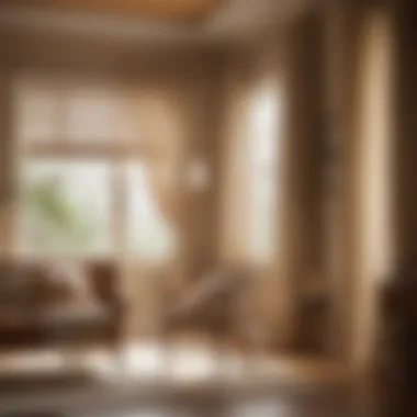 Tan sheers enhancing natural light in a cozy room.
