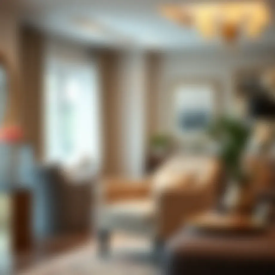 Elegant accent chair in a stylish living room setting