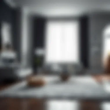Notable Exploring the Aesthetic and Functional Value of White Rugs with Grey Accents