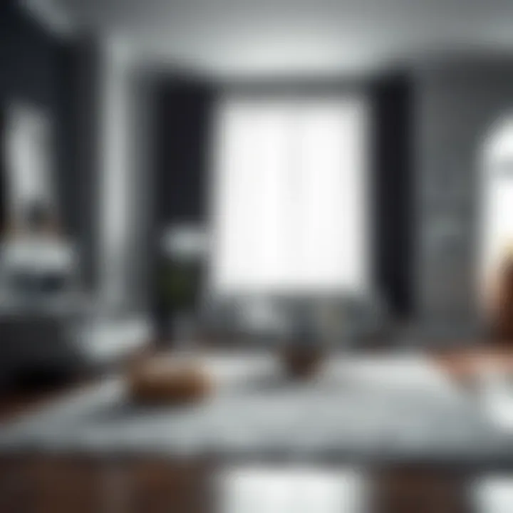 Notable Exploring the Aesthetic and Functional Value of White Rugs with Grey Accents
