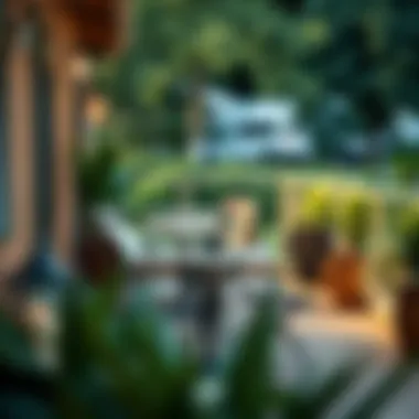 Outdoor Dining with Bistro Deck Table Elegant bistro deck table set for outdoor dining