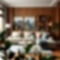 A cozy living room featuring a stylish free sofa