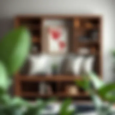 Bookcase bench showcasing practical storage solutions and decor accents