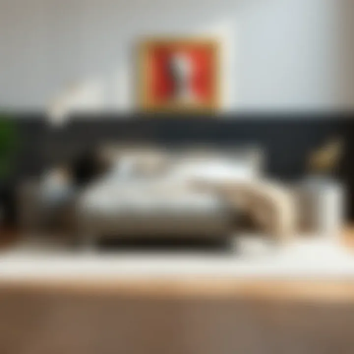 Elegant design of the Kopardal bed frame showcasing its unique aesthetic.