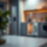 Compact Mini Fridge in a Stylish Kitchen