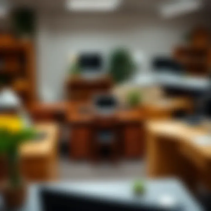 Diverse Selection of Used Desks Selection of diverse used desks showcasing various materials and styles