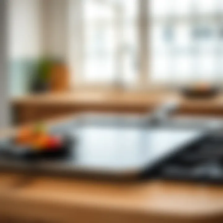 Elegant non-stick surface showcasing versatility