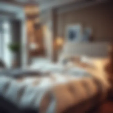 Elegant Bedroom with Queen Duvet Cozy bedroom showcasing a queen size duvet in a stylish setting