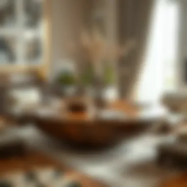 Elegant wooden lazy Susan centerpiece showcasing design versatility