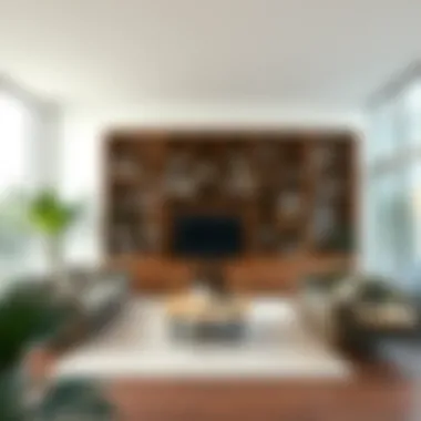 Innovative Use of Space with Bookcase Design Eight-foot bookcase as a room divider in an open concept layout