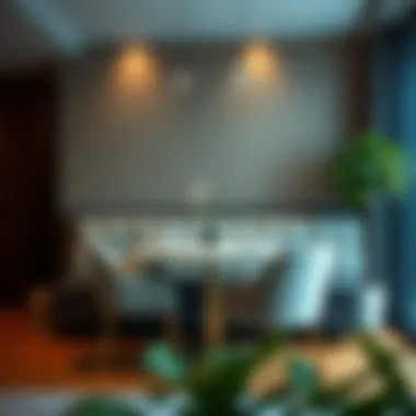 Compact four-seater dining space efficiently designed