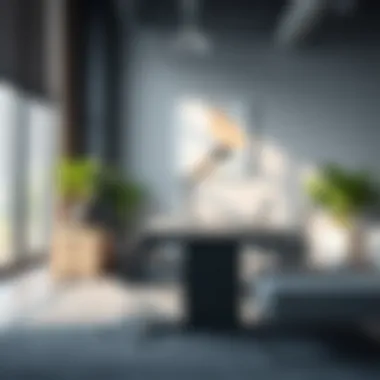 Ergonomics in Wide Office Design Ergonomically designed wide office table