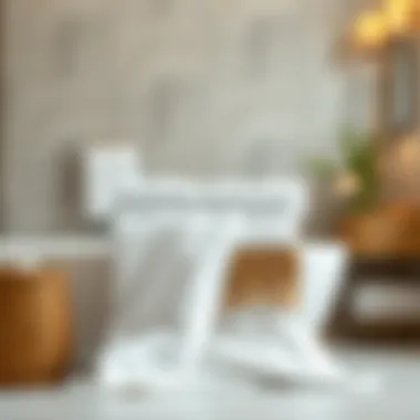Luxurious cotton towels in a bathroom setting