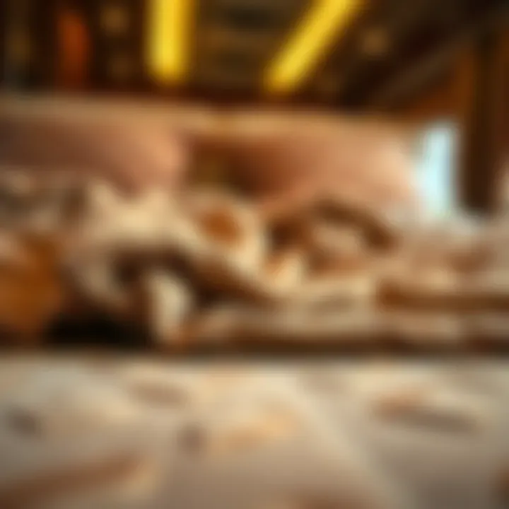 Luxurious materials used in train bedspreads highlighting texture and quality