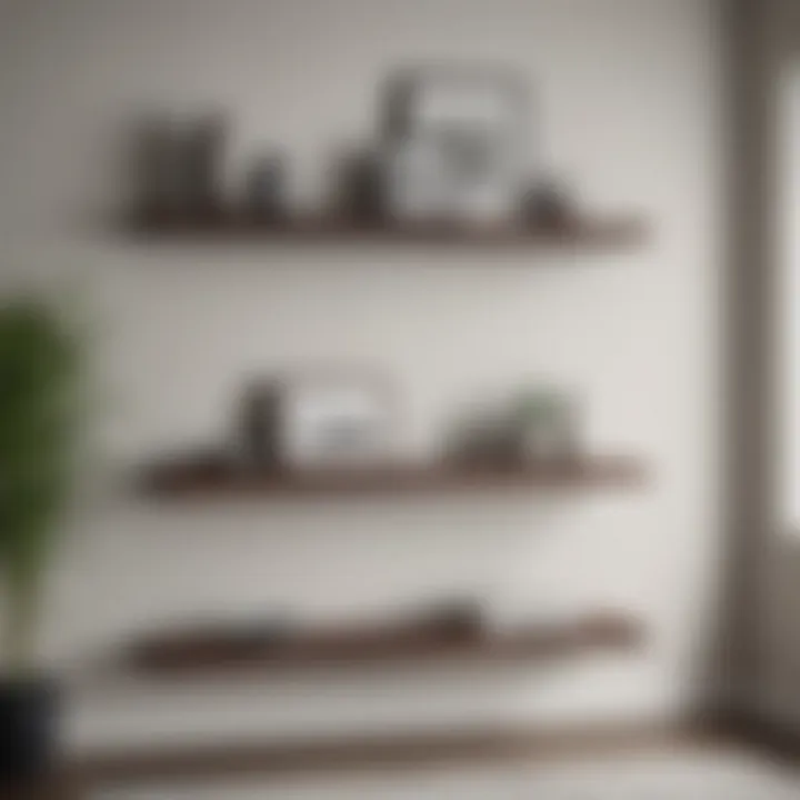 A variety of design options for floating shelves