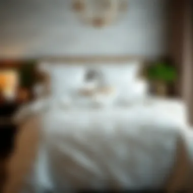 Stylish bedroom ambiance created by a quilt duvet cover