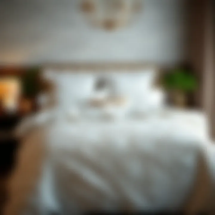 Stylish bedroom ambiance created by a quilt duvet cover