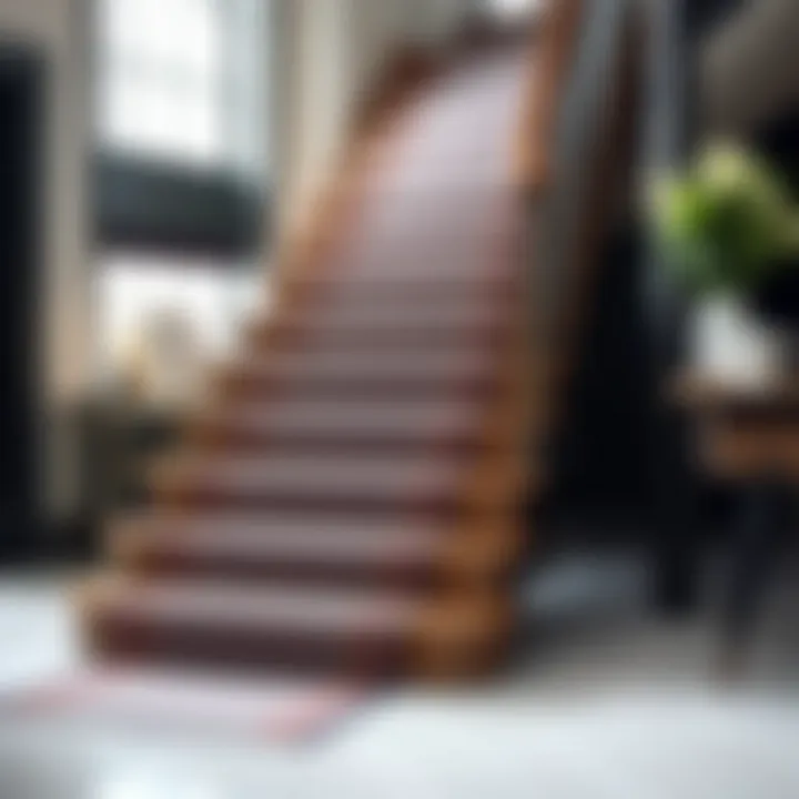 Luxurious fabric options for stair runners