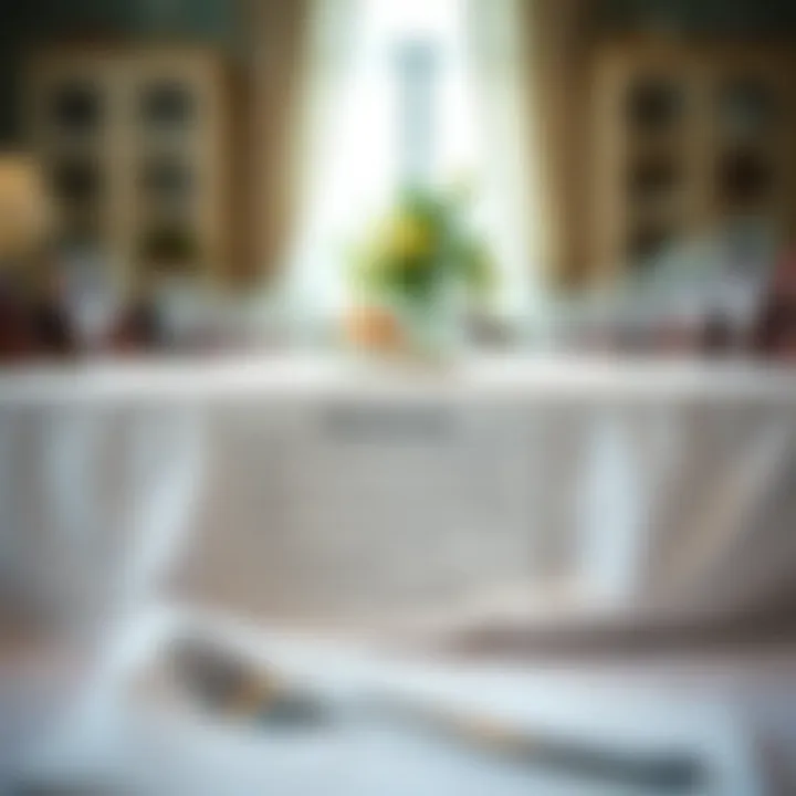 Maintenance tips displayed on a clean tablecloth