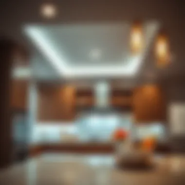 Recessed Ceiling Lights for Ambient Kitchen Glow Recessed ceiling lights providing ambient glow over kitchen island