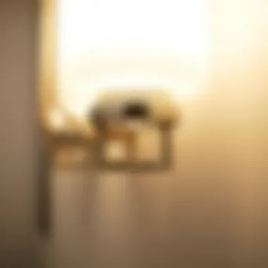 Detailed View of LED Chrome Vanity Light Close-up of a stylish LED chrome vanity light showcasing its design details