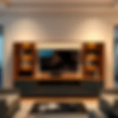 Customizable multimedia cabinet blending seamlessly with decor