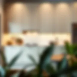 Elegant kitchen base cabinet arrangement showcasing modern design principles