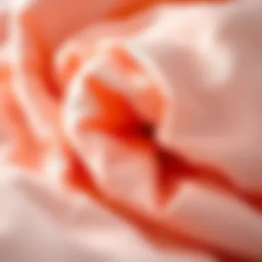 Soft and Breathable Fabric Material Close-up of breathable fabric used in lightweight comforters