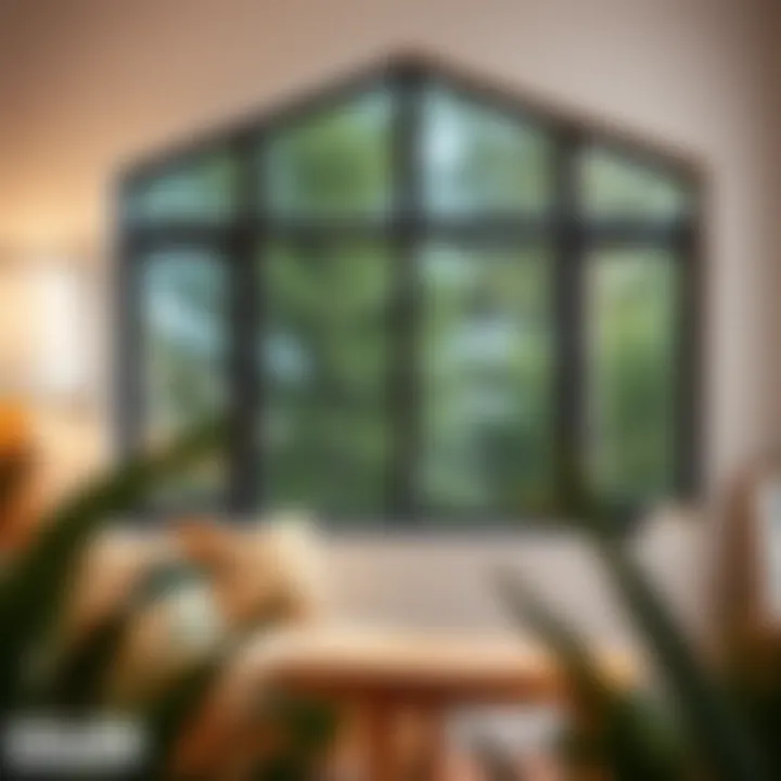 Energy Efficiency in Lowes Window Panes Illustration of energy-efficient window panes in a home environment