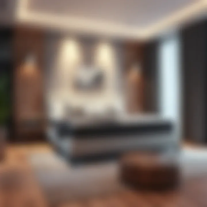 Elegant mattress foundation design showcasing modern aesthetics