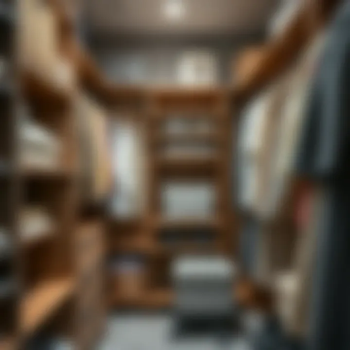 Effective material selection for closet optimization