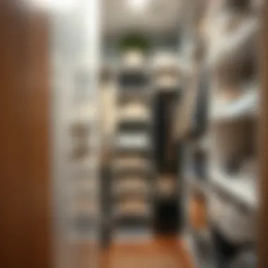 Smart organization techniques for narrow closets