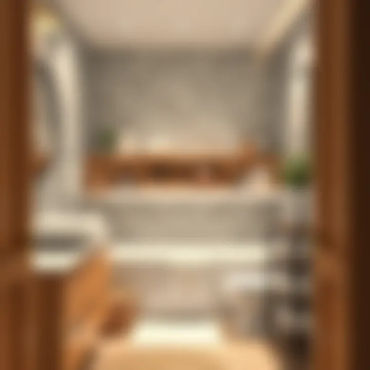 Modern bathroom featuring innovative organization trends