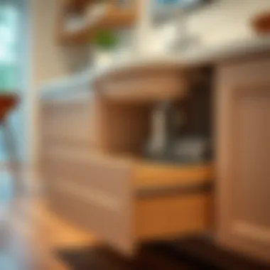 Innovative pull-out drawers for efficient sink storage