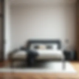 Elegant Twin XL bed frame in a modern apartment