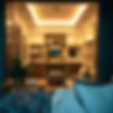 Elegant Interior with Motion Sensor Closet Lights Elegant interior featuring motion sensor closet lights