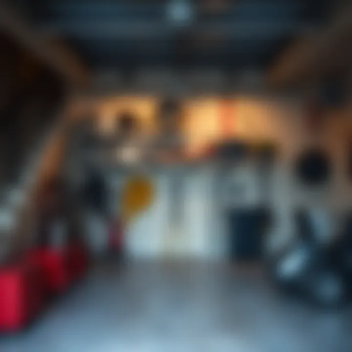 Creative use of vertical space in garage