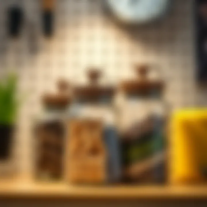 Customization of Pegboard Storage Jars for Interior Decor Customization options for pegboard storage jars enhancing interior decor