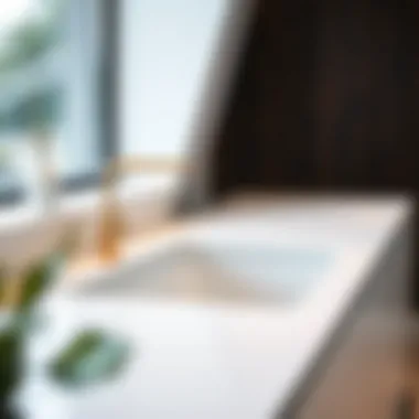 Elegant over the sink drain board showcasing a sleek design