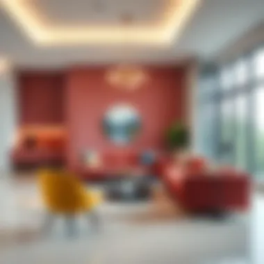 Harmonious color palettes enhancing interior design