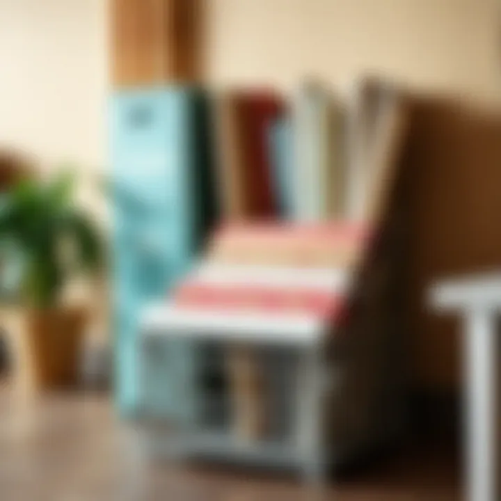 Elegant wrapping paper storage solution