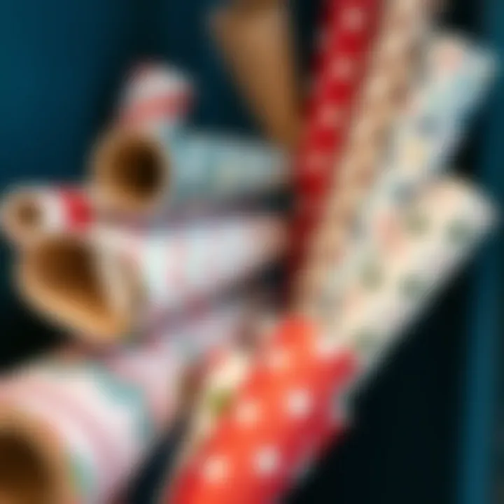 Seasonal wrapping paper organization