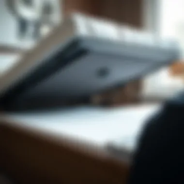 Close-up of Lift Mechanism in a Queen Bed Close-up of the lift mechanism in a queen bed for easy access