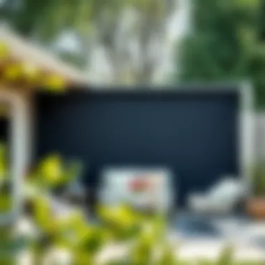 Installation guide for a roll-up patio privacy screen