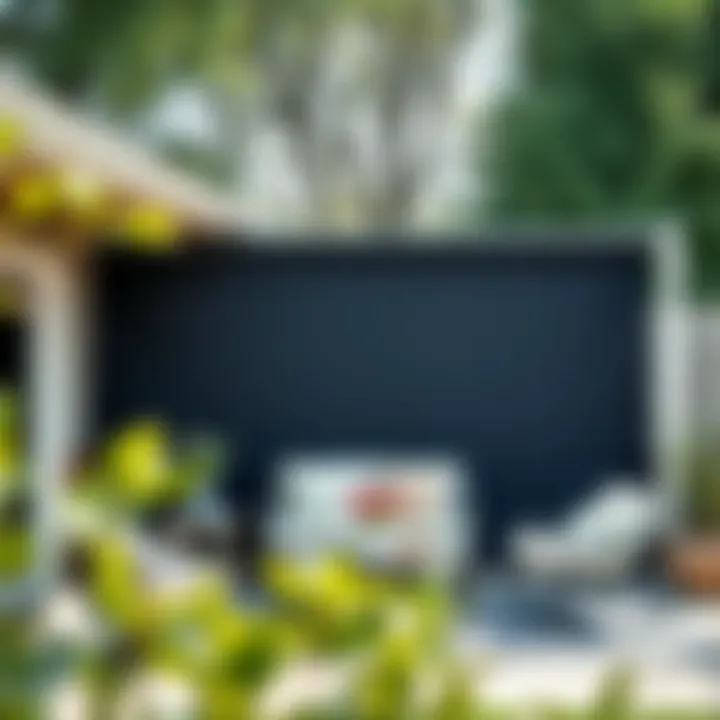 Installation guide for a roll-up patio privacy screen