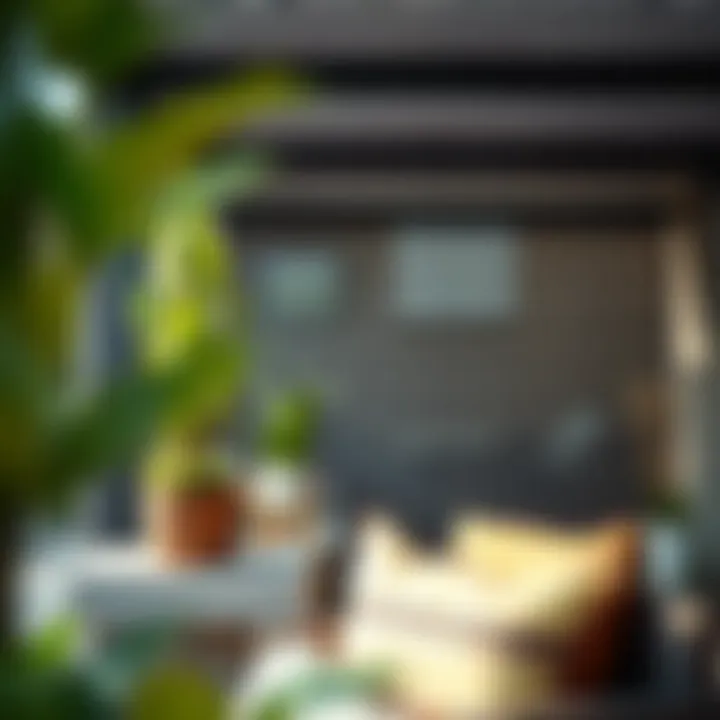 Close-up view of various materials used for patio privacy screens