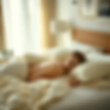 Demonstration of various sleeping positions supported by memory foam mattress pillows