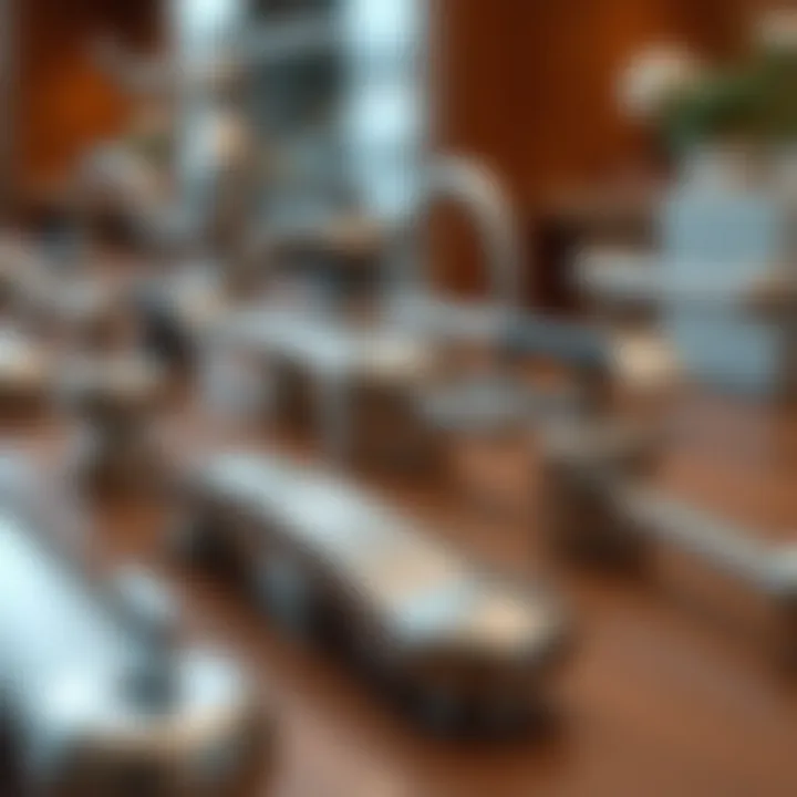 Diverse Styles of Stainless Steel Handles Variety of stainless steel handles in different styles