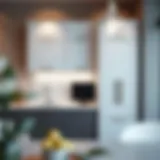 Elegant tall kitchen cabinet showcasing modern design