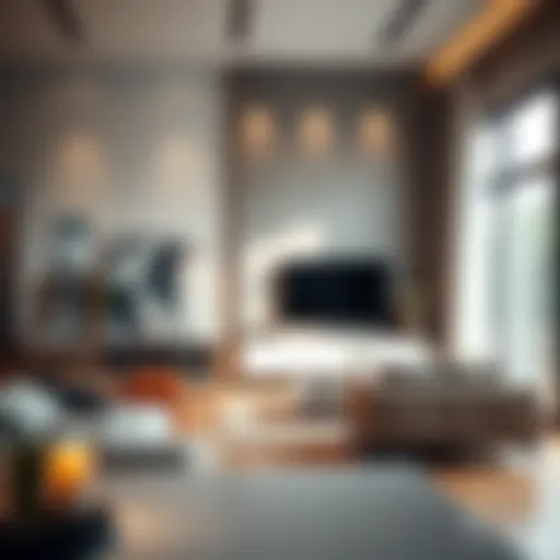 Sophisticated Design: Tall TV Consoles in Modern Interiors Elegant tall TV console in a modern living room